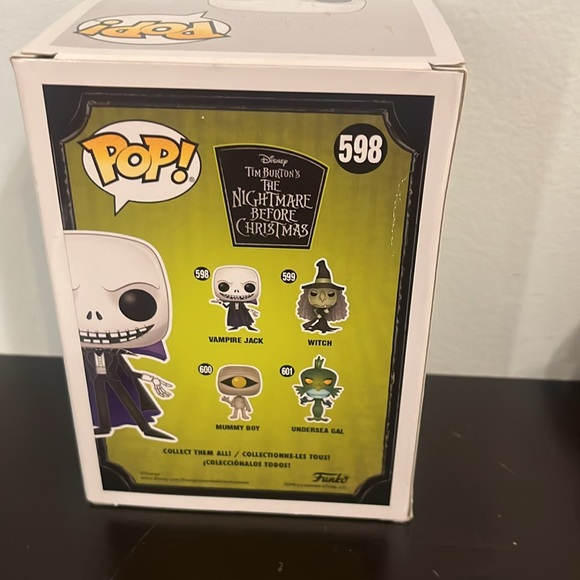 Brand New The Nightmare Before Christmas Funko Pop Vampire Jack Glow in the Dark - Picture 3 of 4